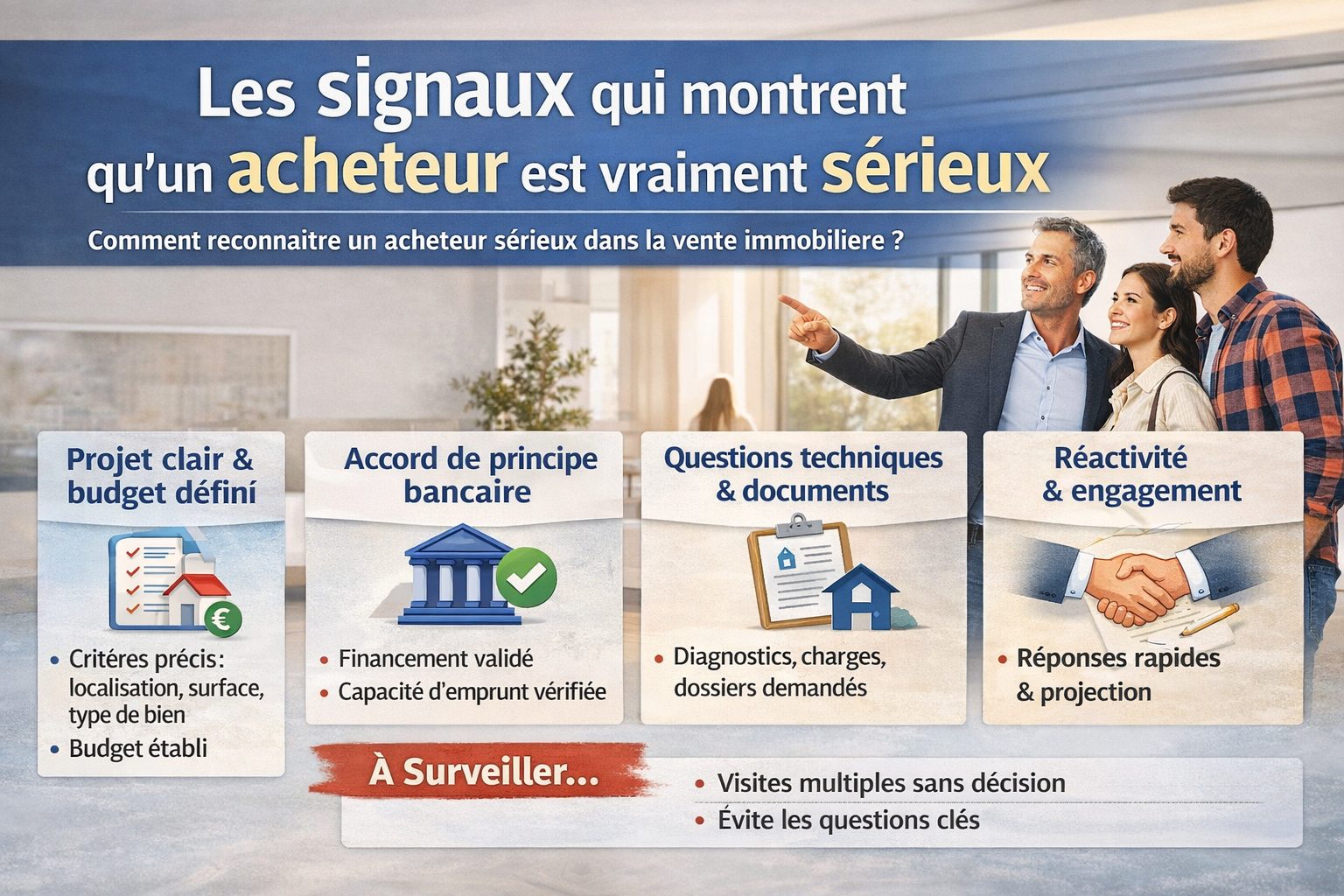 Les signaux qui montrent qu'un acheteur est vraiment sérieux