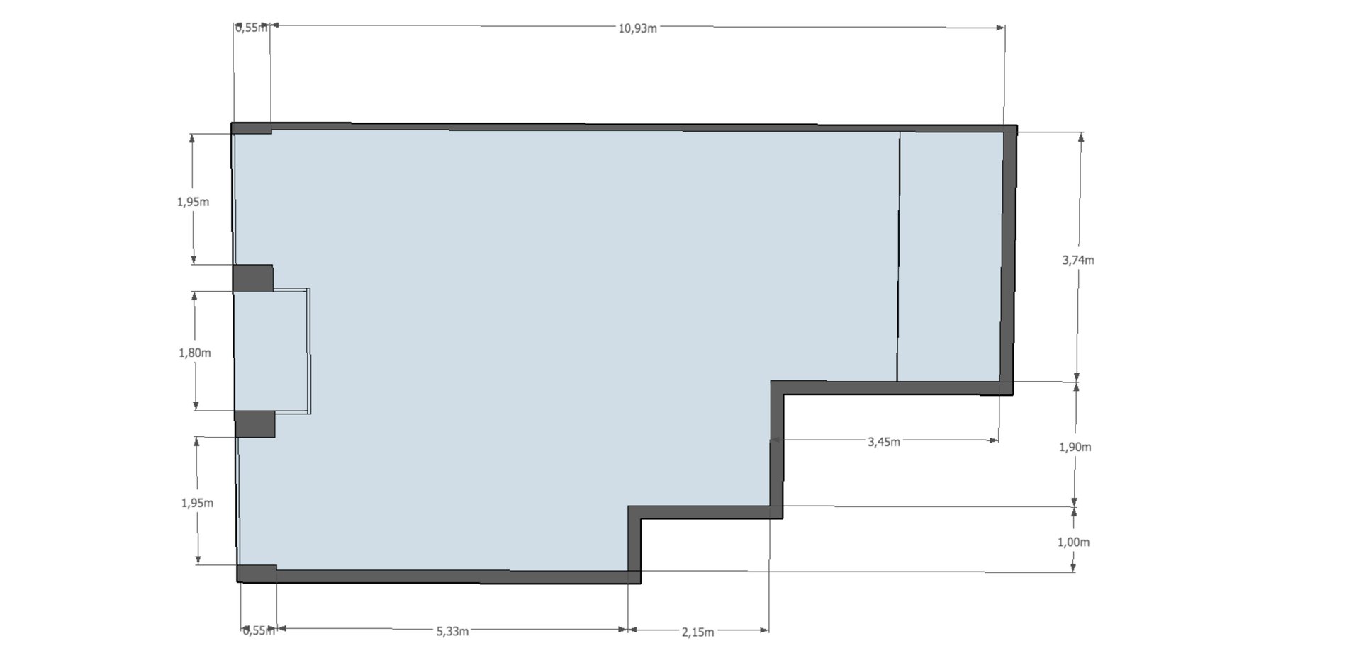 Local commercial 117 m² hypercentre Lyon 1 - Droit au bail — photo 4